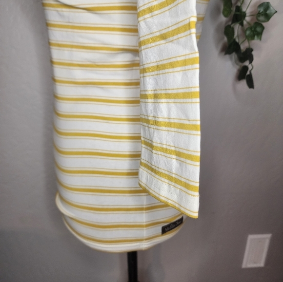 Matilda Jane Mustard Stripe Button Accent Top Size XS - Picture 8 of 13